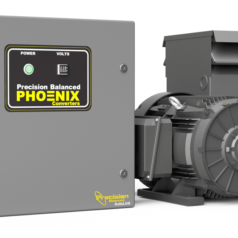 GP100PLTA - 75 HP Rotary Phase Converter - Single Phase 230V to Three Phase 460V with Autolink