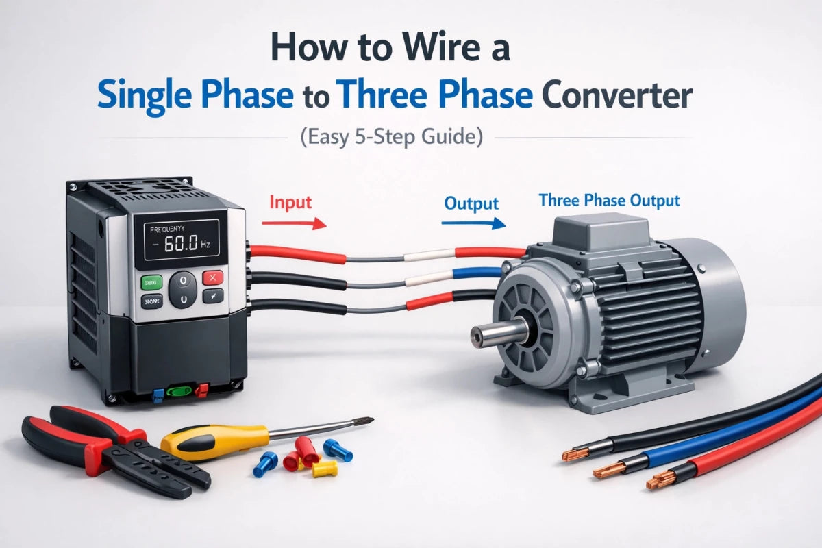 How to Wire a Single Phase to Three Phase Converter — 5 Steps