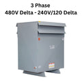 3-Phase 480V Delta - 208 Y 120