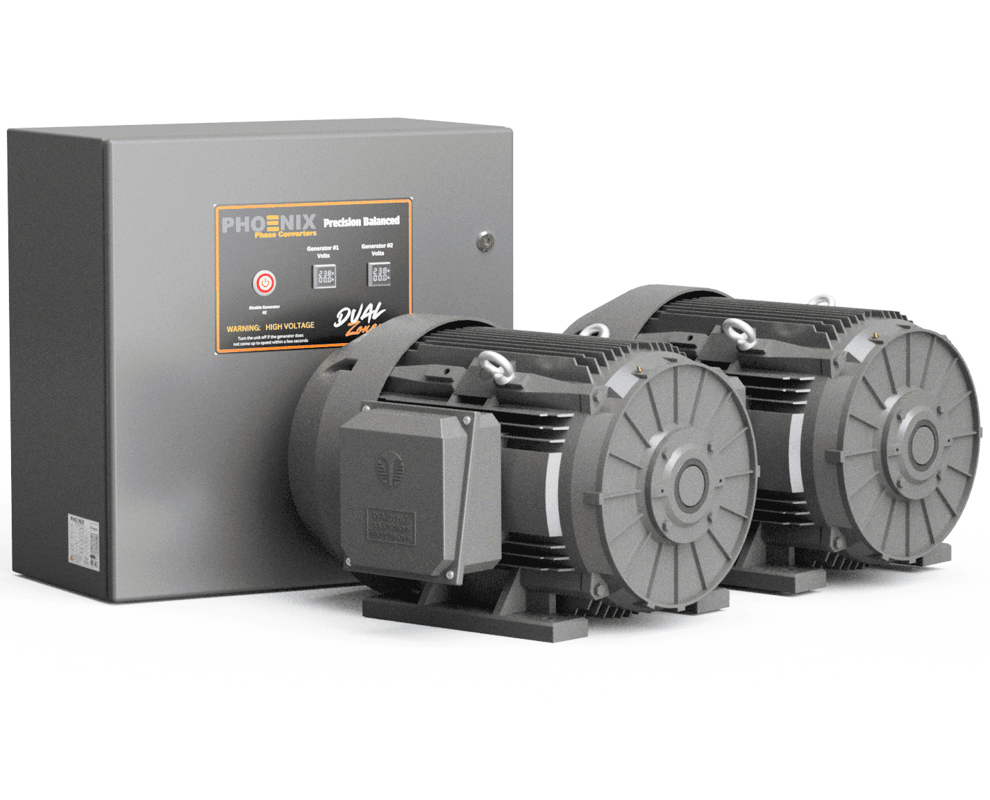 50/100 HP ROTARY PHASE CONVERTER - GP50/100NL Auto-Zoned Power Rotary Phase Converter GP50/100NL 25