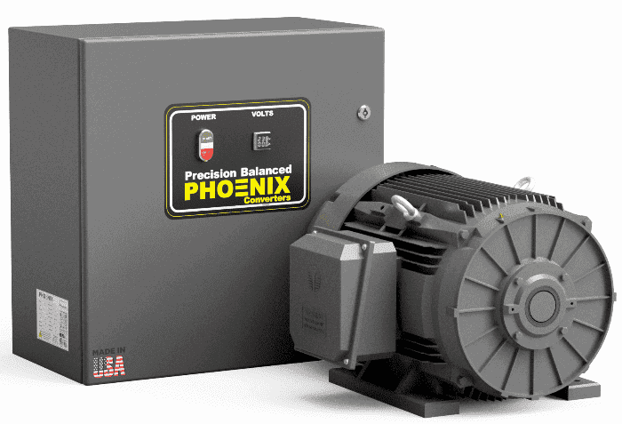 5 HP Rotary Phase Converter - GP5NL Single Phase to Three Phase Converter - Phoenix Phase Converters