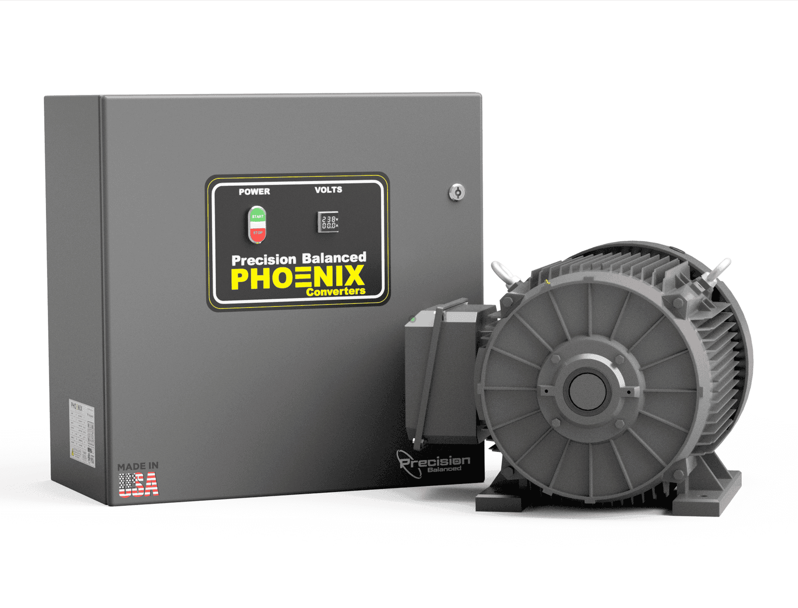 5 HP Rotary Phase Converter - GP5NL Single Phase to Three Phase Converter - Phoenix Phase Converters