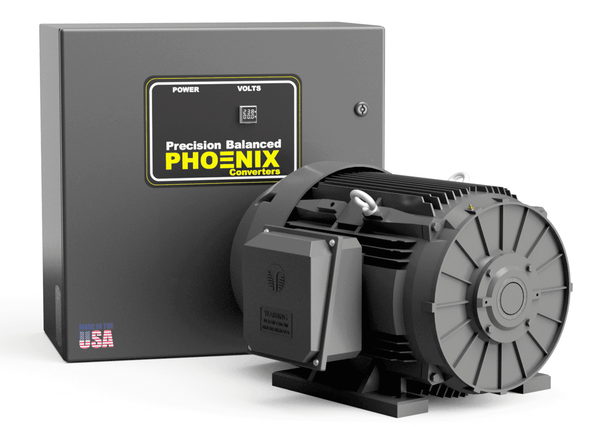 7.5 HP Rotary Phase Converter - GP7NL Single Phase to Three Phase Converter - Phoenix Phase Converters