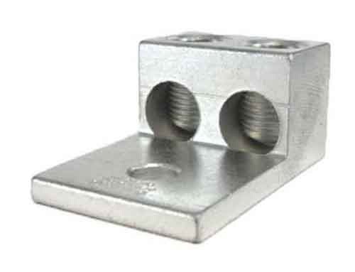 250 kcmil (4/0 AWG) Double Wire Double Barrel Mechanical Lug 250kcmil-6 AWG, FLEX 3/0-6 AWG 2S250 25