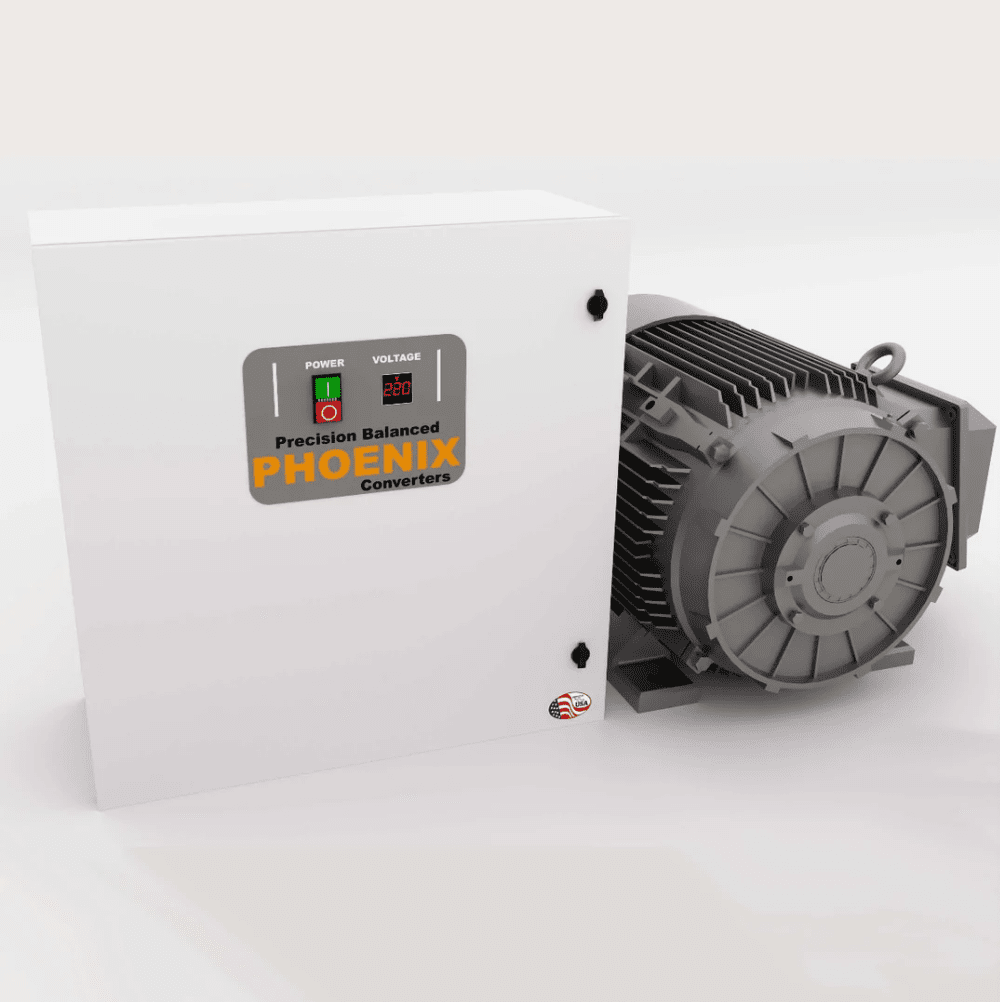 50 HP Rotary Phase Converter PH - Single Phase to Three Phase Converter GP50PH 25