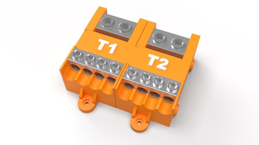 2 Pole 100 HP Power Distribution Block