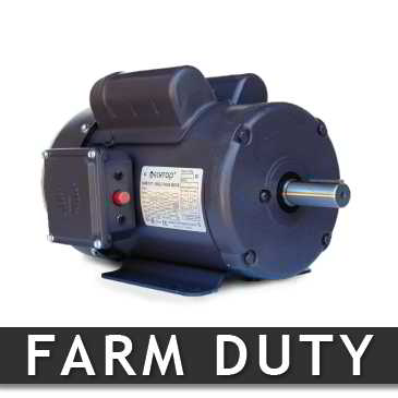 1 HP Farm Duty Motor - Frame: 56HC - RPM: 1800