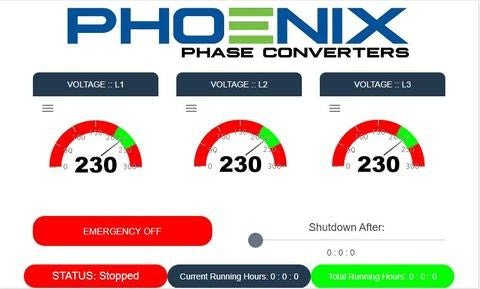 100 HP Digital Phase Converter With AutoStart 