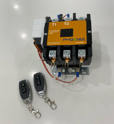 40 HP Rotary Phase Converter - Wireless Remote Contactor Start/Stop 230 Volts